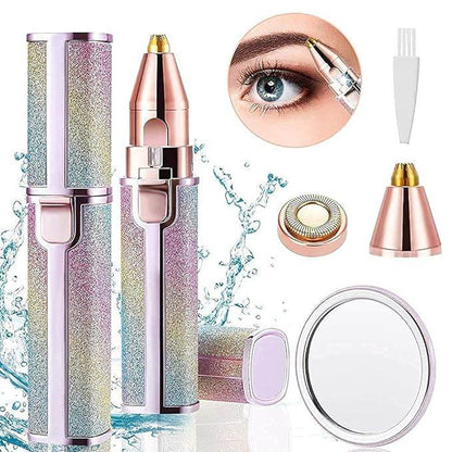 2 In 1 Flawless Eyebrow Hair Remover Stylish & Fashionable Rechargeable
