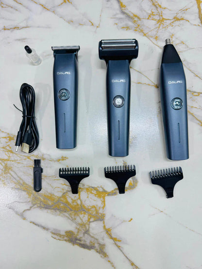 Daling DL-9218 3-in-1 Rechargeable Hair Clipper & Shaver – Compact & Powerful